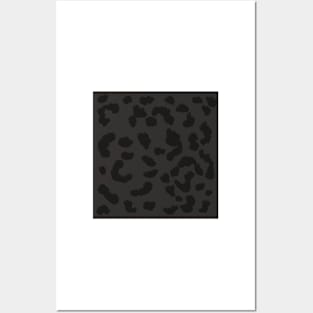 Black Leopard Print Posters and Art